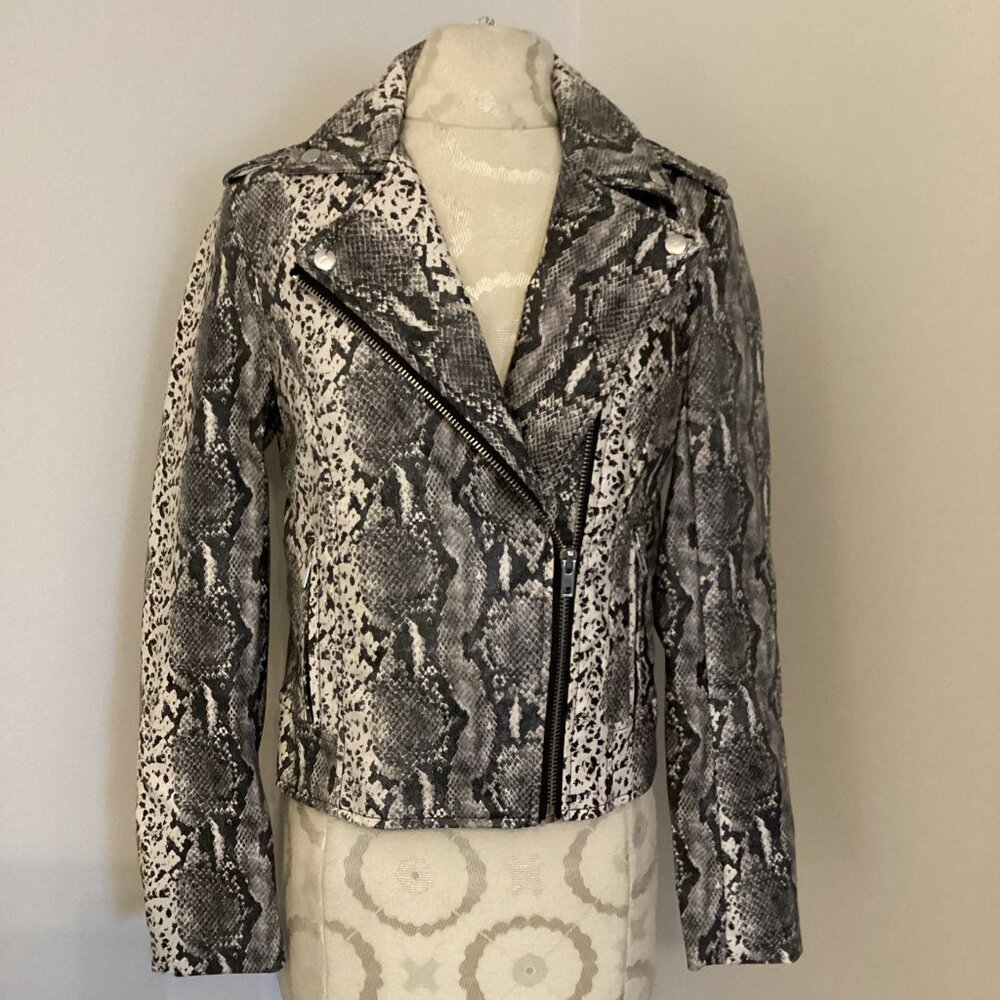 NWT Philosophy Python Snake Print Vegan Faux Leat… - image 3